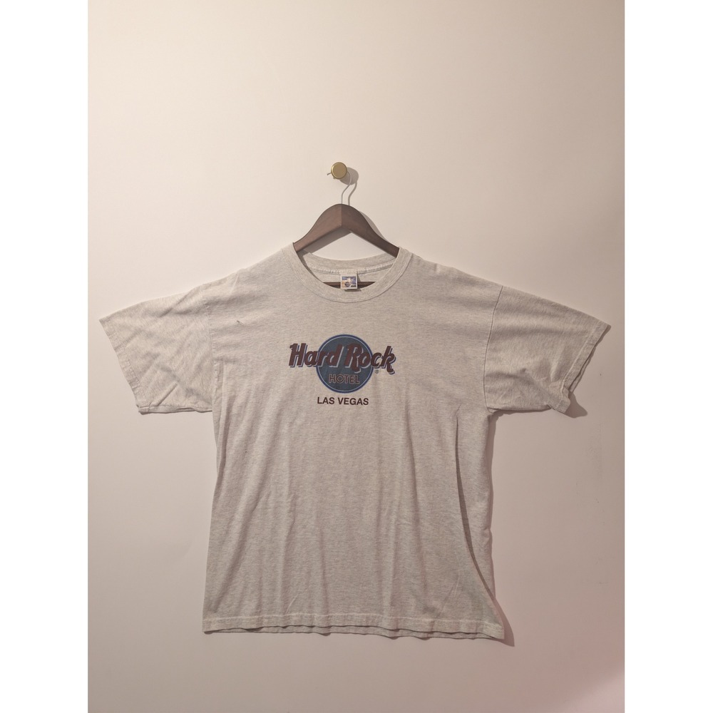 Hard Rock Hotel T-Shirt Mens XL Gray Fair Vintage Las Vegas Graphic Tee Y2K USA